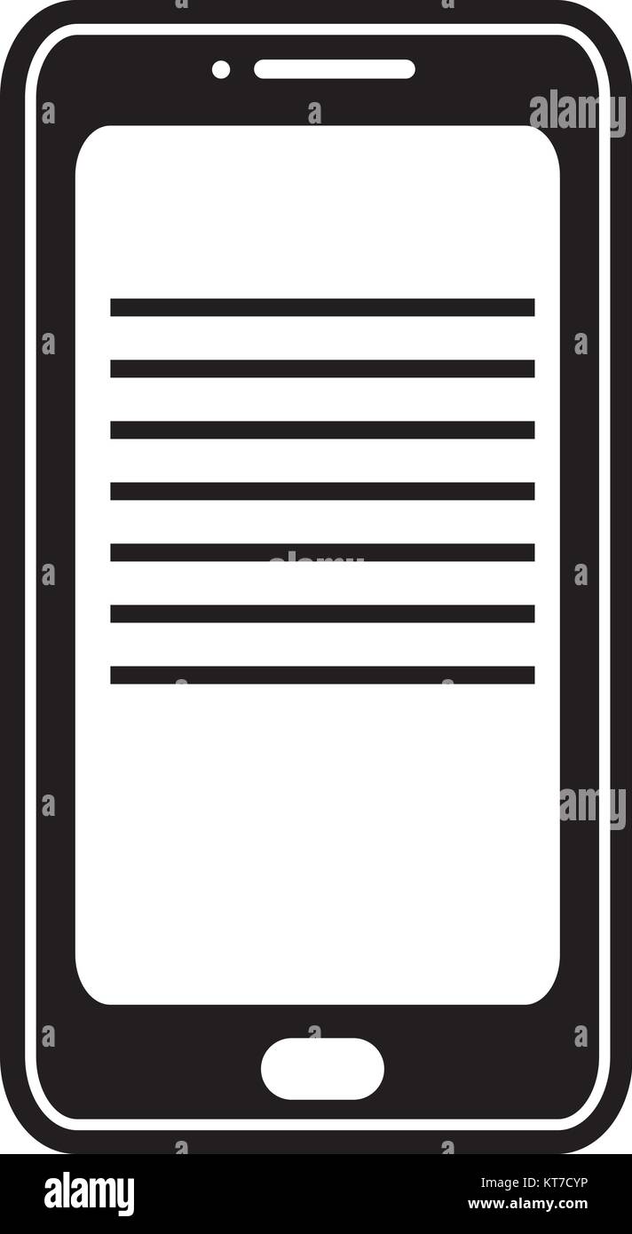 Smartphone of device gadget and technology theme Isolated design Vector ...