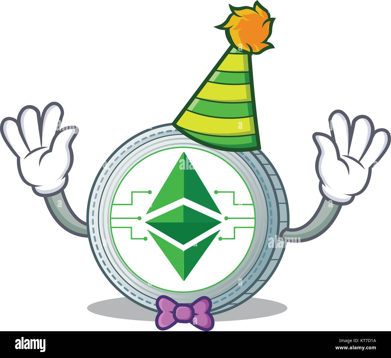 Clown Ethereum classic character cartoon Stock Vector Image & Art - Alamy