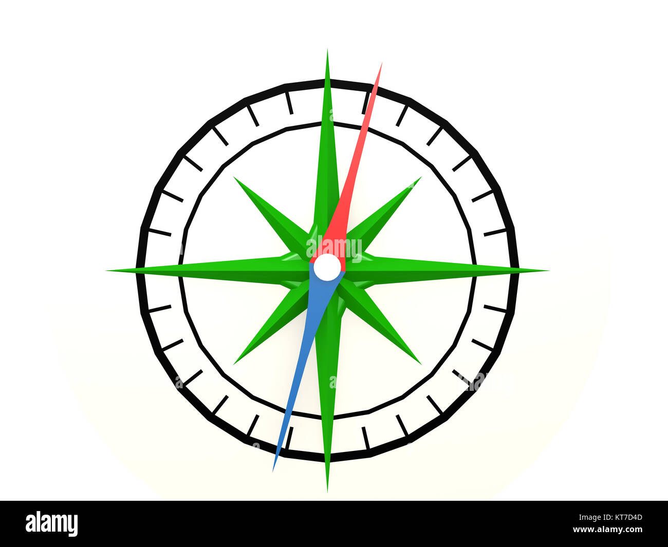 Compass isolated blank on white Stock Photo - Alamy
