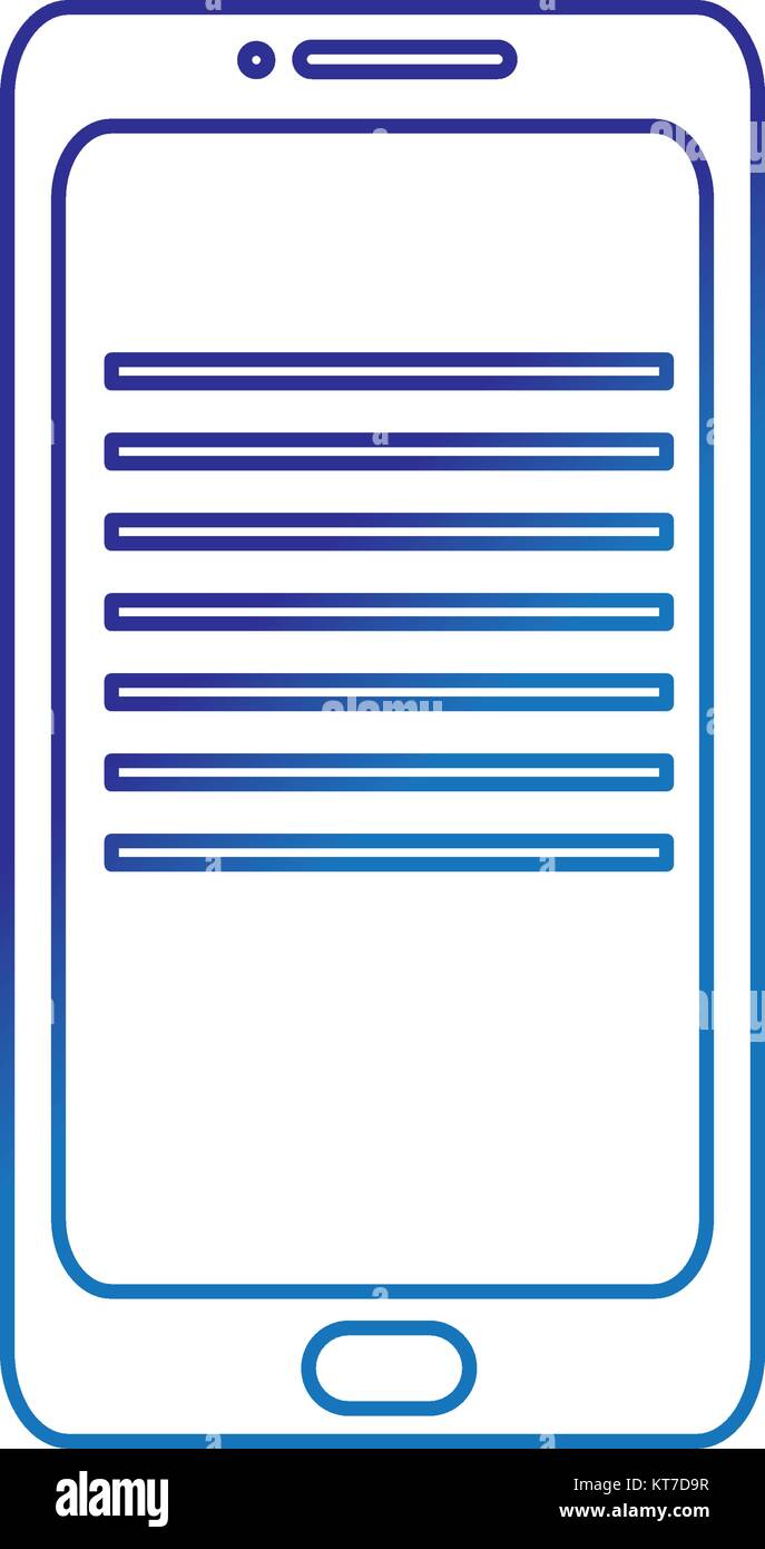Smartphone of device gadget and technology theme Isolated design Vector ...