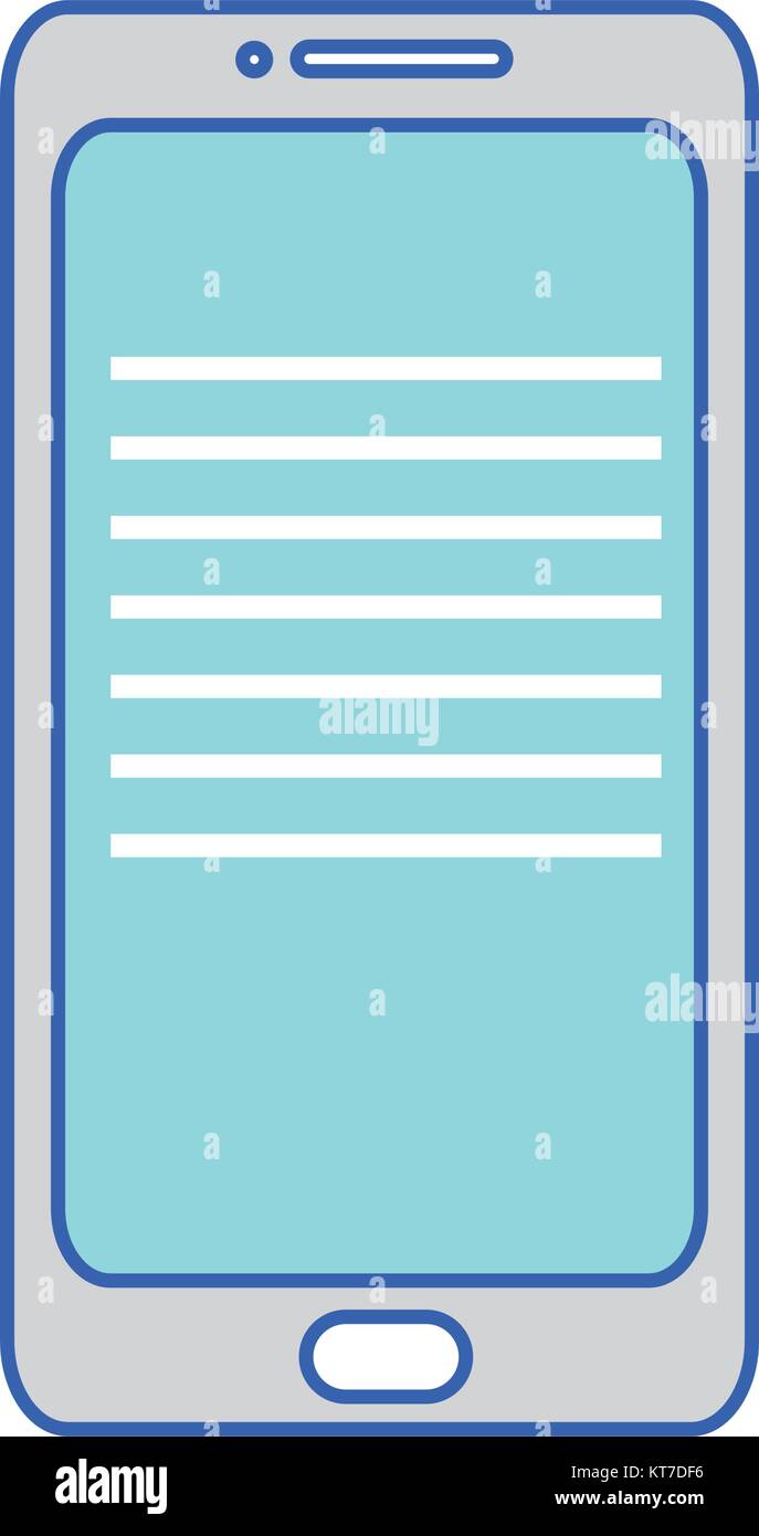 Smartphone of device gadget and technology theme Isolated design Vector ...