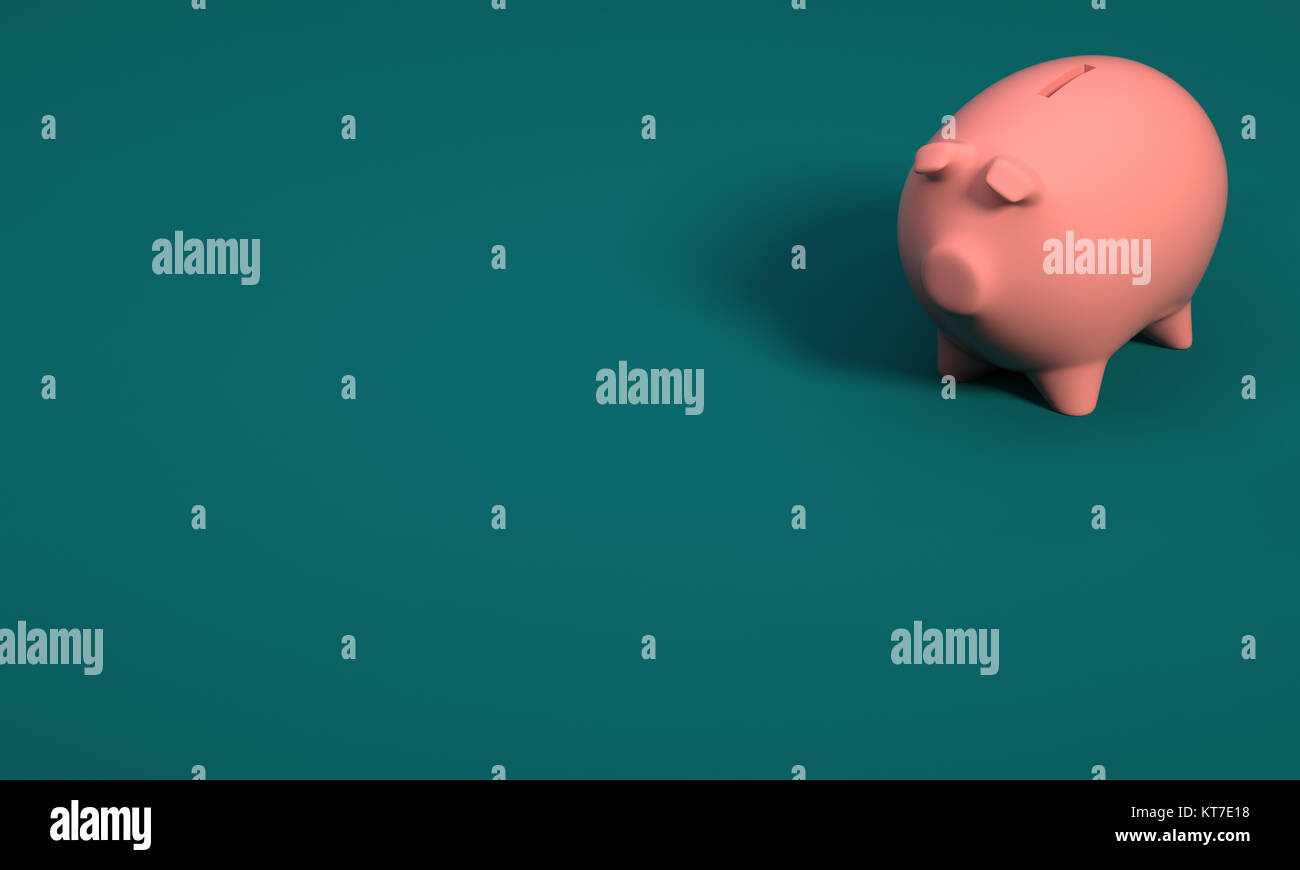 3D RENDERING OF PIGGY BANK Stock Photo - Alamy