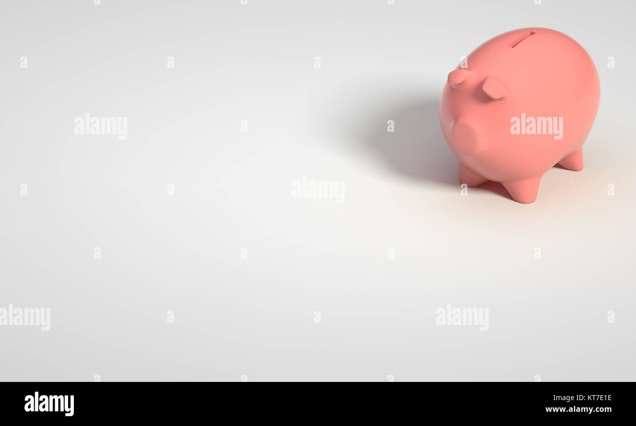 PIGGY BANK ON WHITE BACKGROUND Stock Photo - Alamy