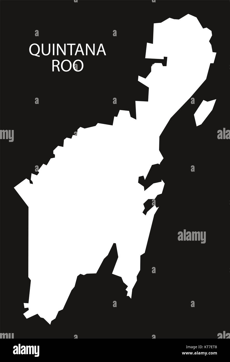 Quintana roo map hi-res stock photography and images - Alamy