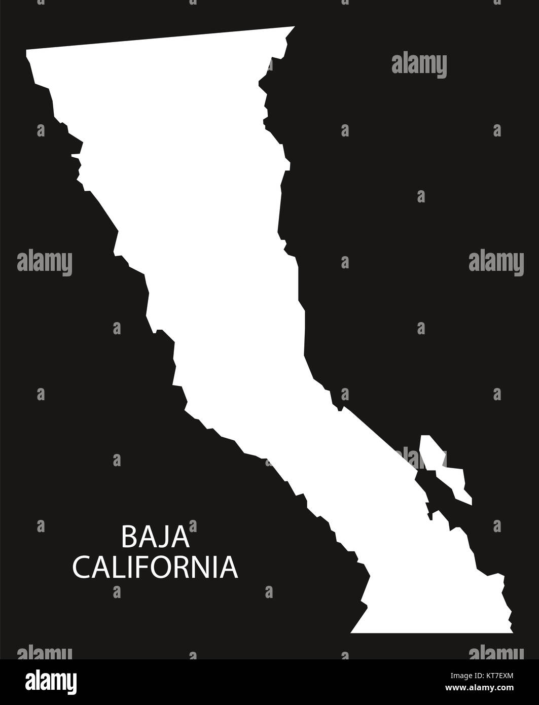 Baja california map hires stock photography and images Alamy