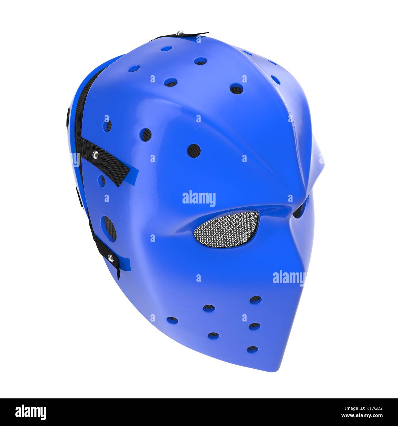 vintage hockey mask on white background. 3D illustration Stock Photo
