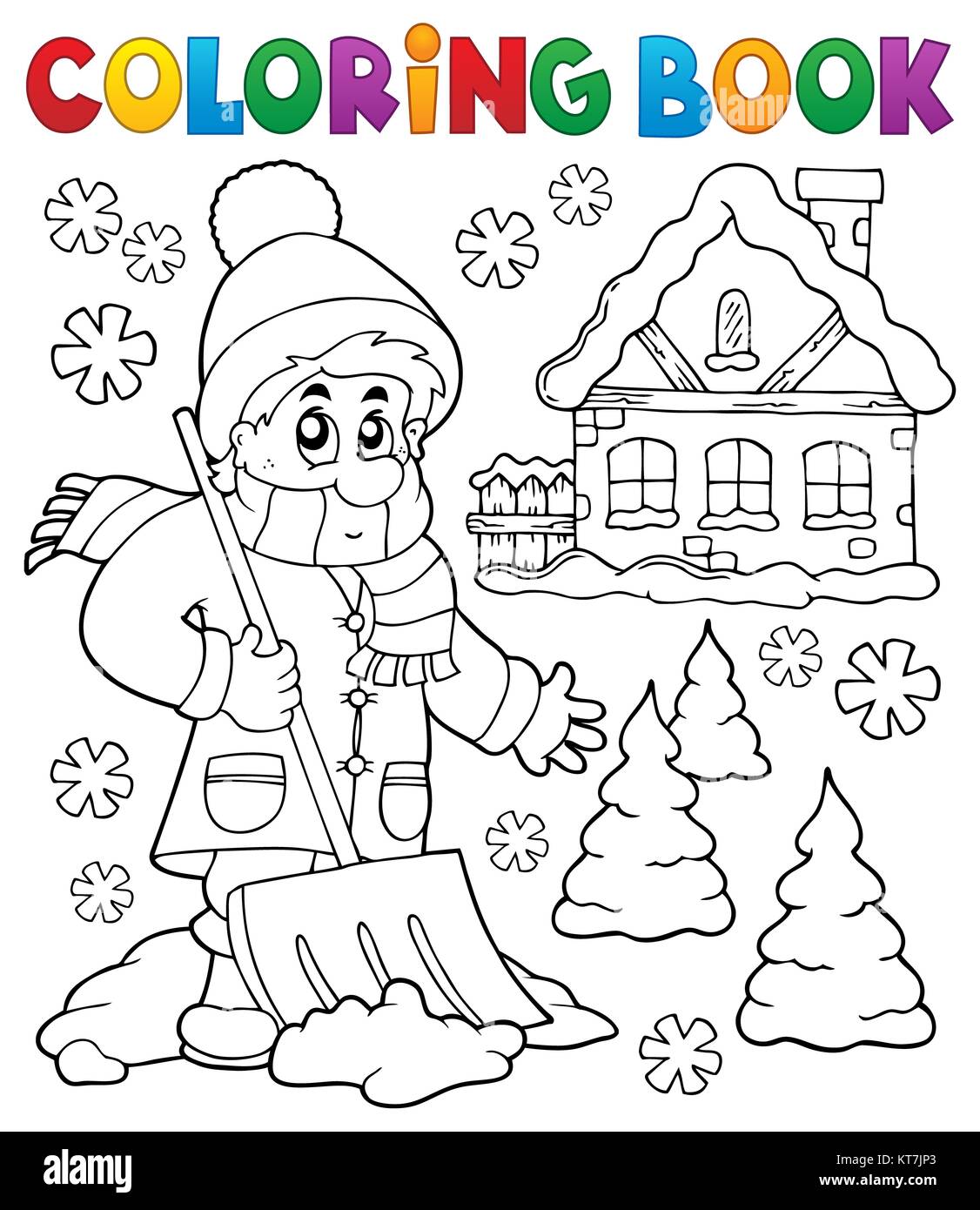 Coloring Book Clothes Theme Picture Stock Photos & Coloring Book