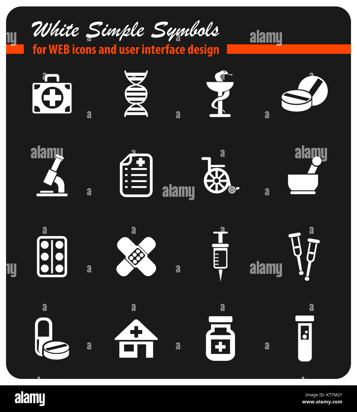 pharmacy icon set Stock Photo - Alamy