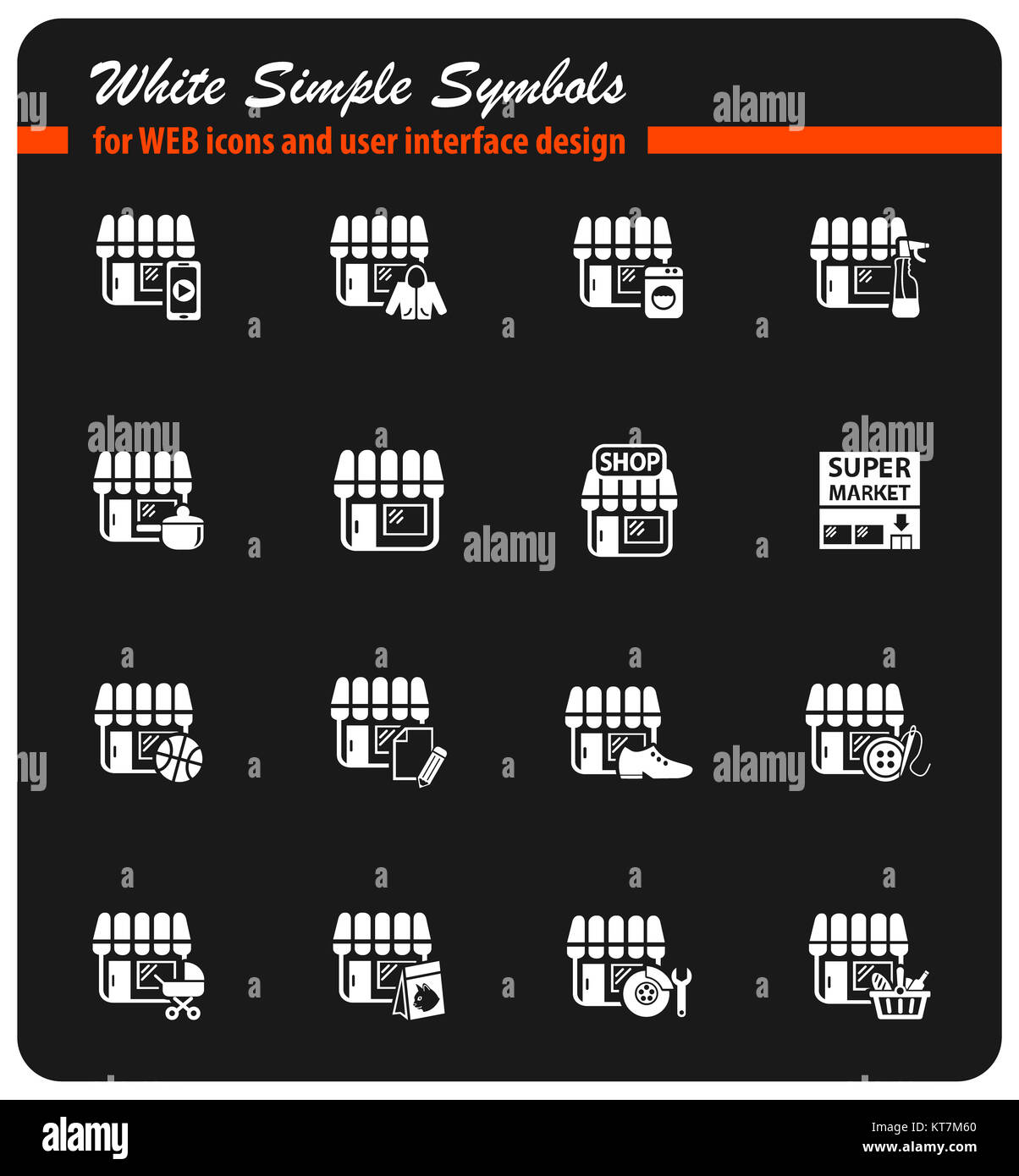 shop icon set Stock Photo - Alamy