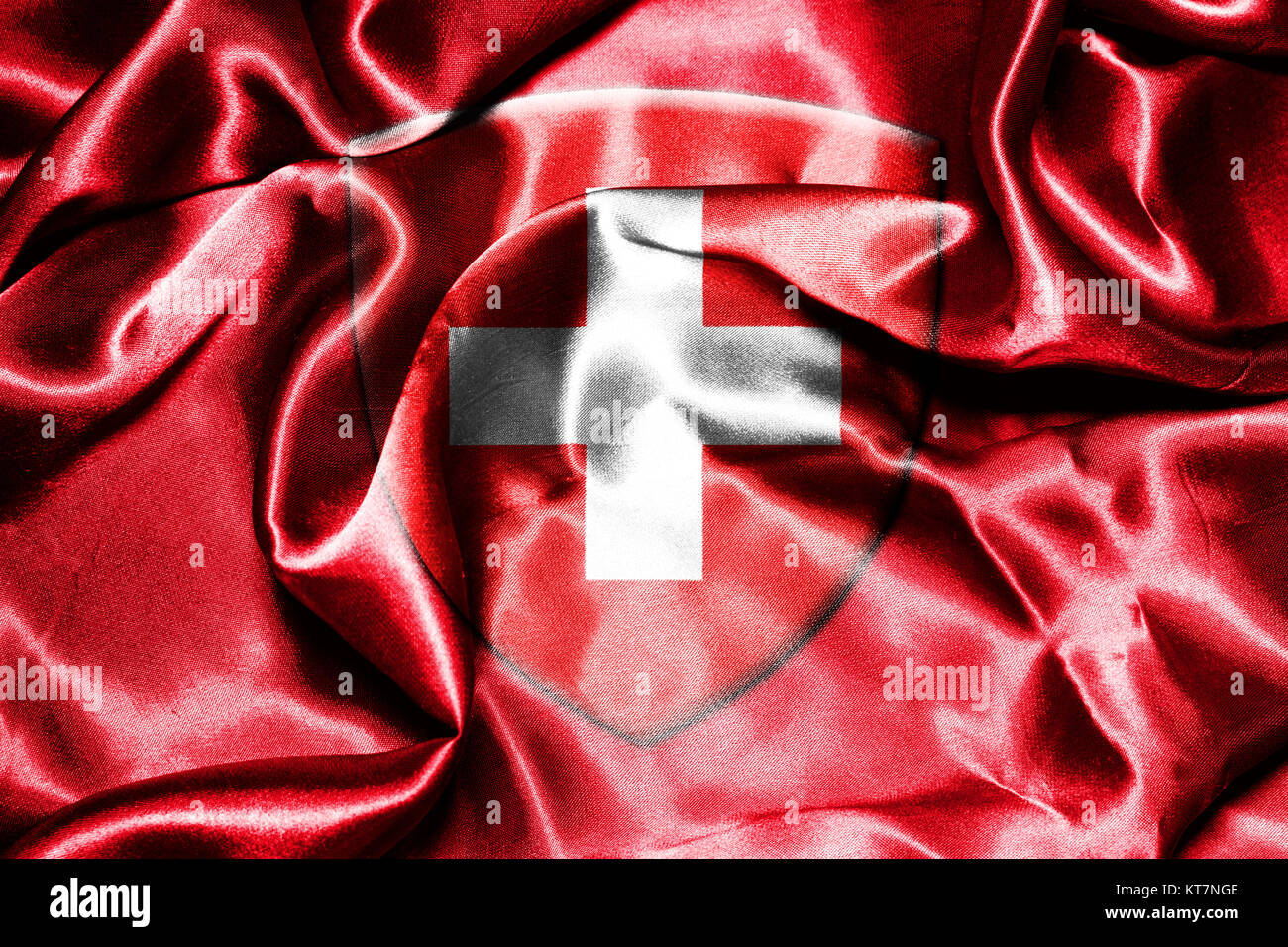 Switzerland National Flag Stock Photo