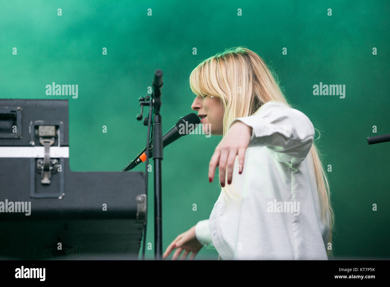 The Norwegian singer-songwriter and musician Susanne Sundfør performs a live concert at the Norwegian music Norwegian wood in Oslo. Norway, 15/06 2017. Stock Photo