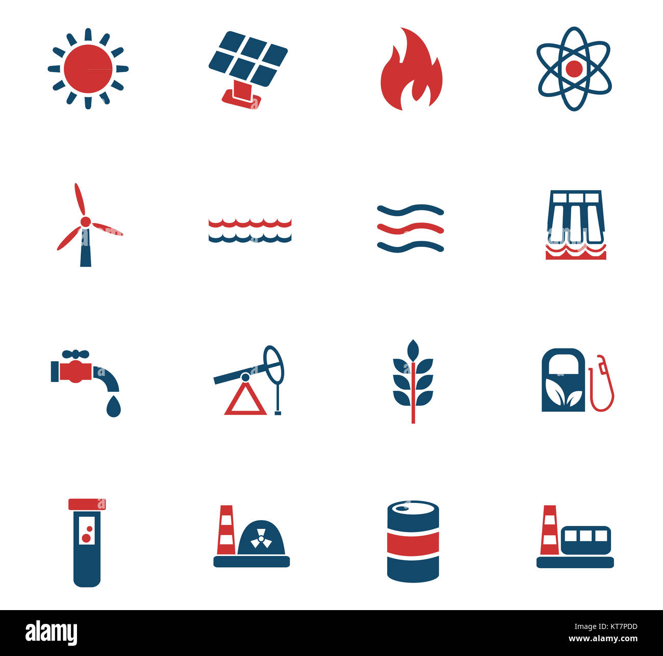 fuel and power icon set Stock Photo - Alamy