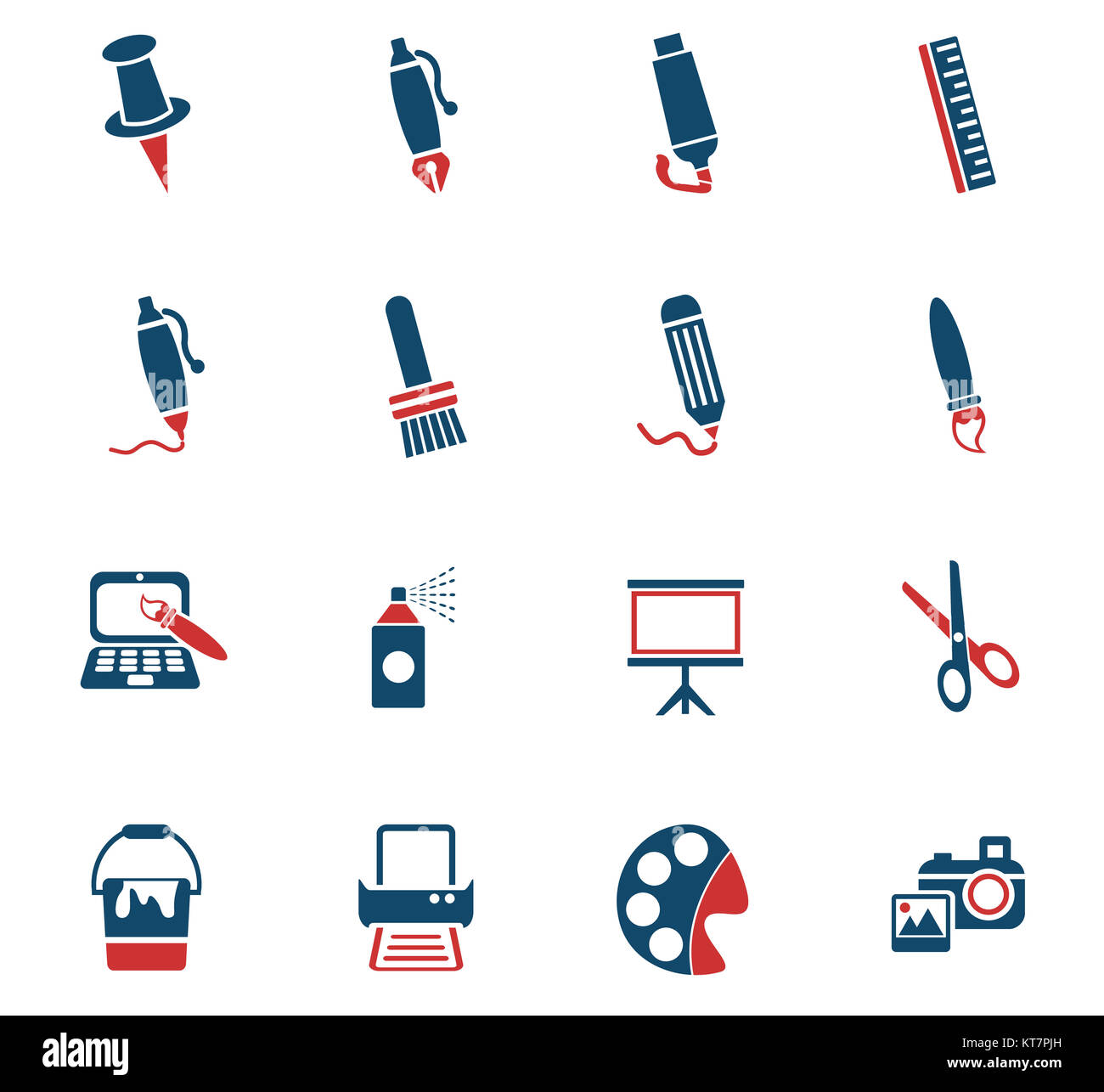 art tools icon set Stock Photo Alamy