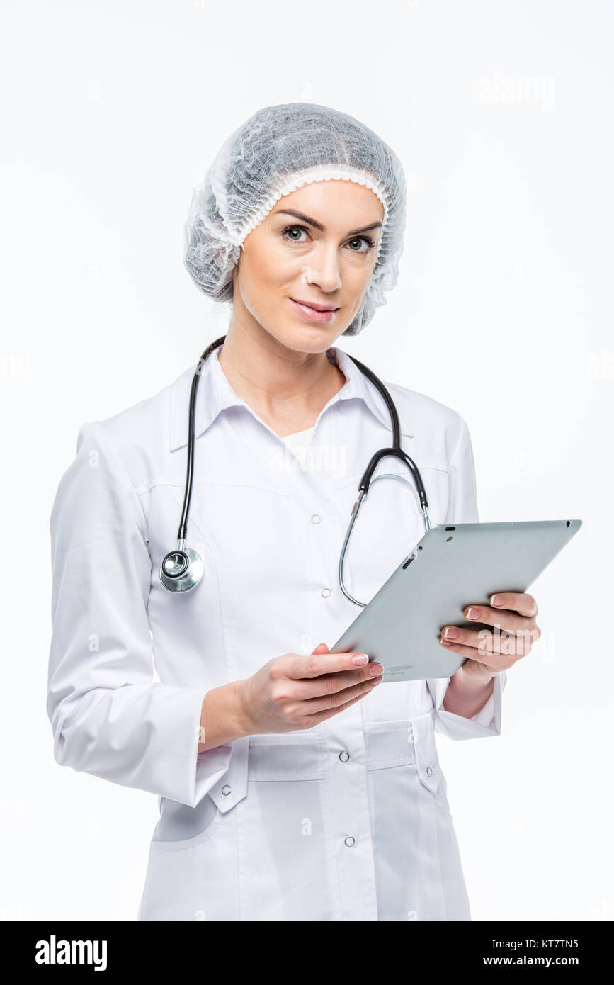 Doctor holding digital tablet Stock Photo - Alamy