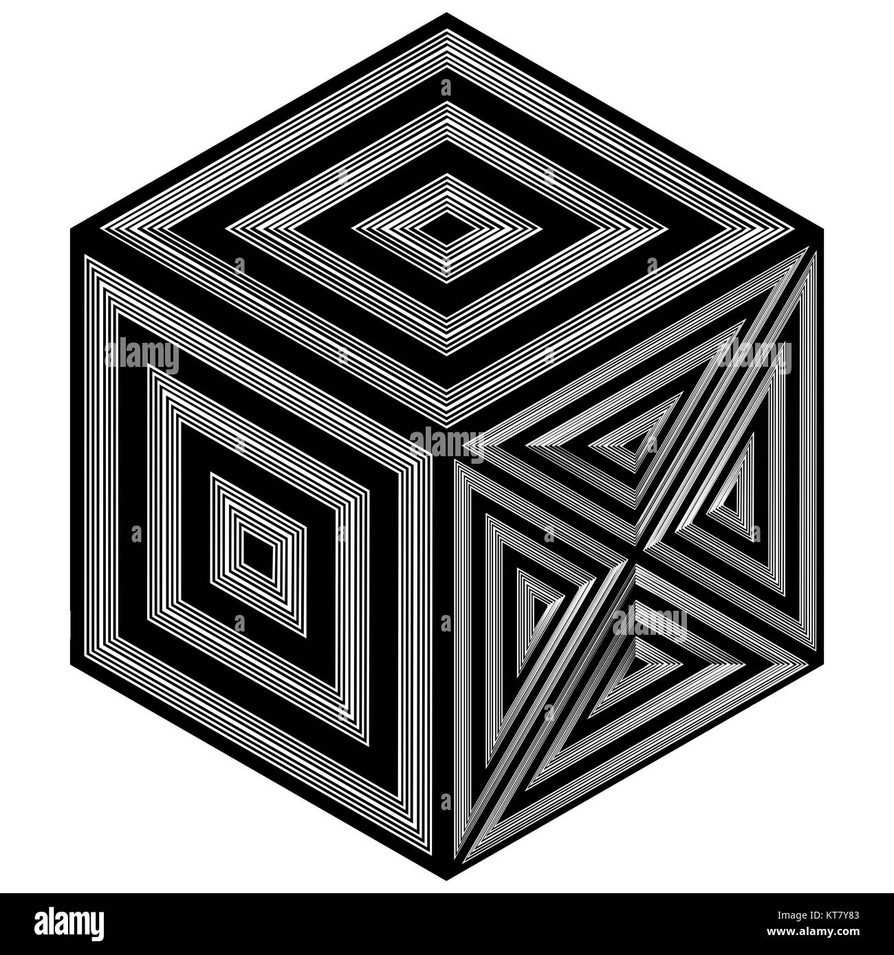 Black And White Hexagon Pattern Stock Photo - Alamy