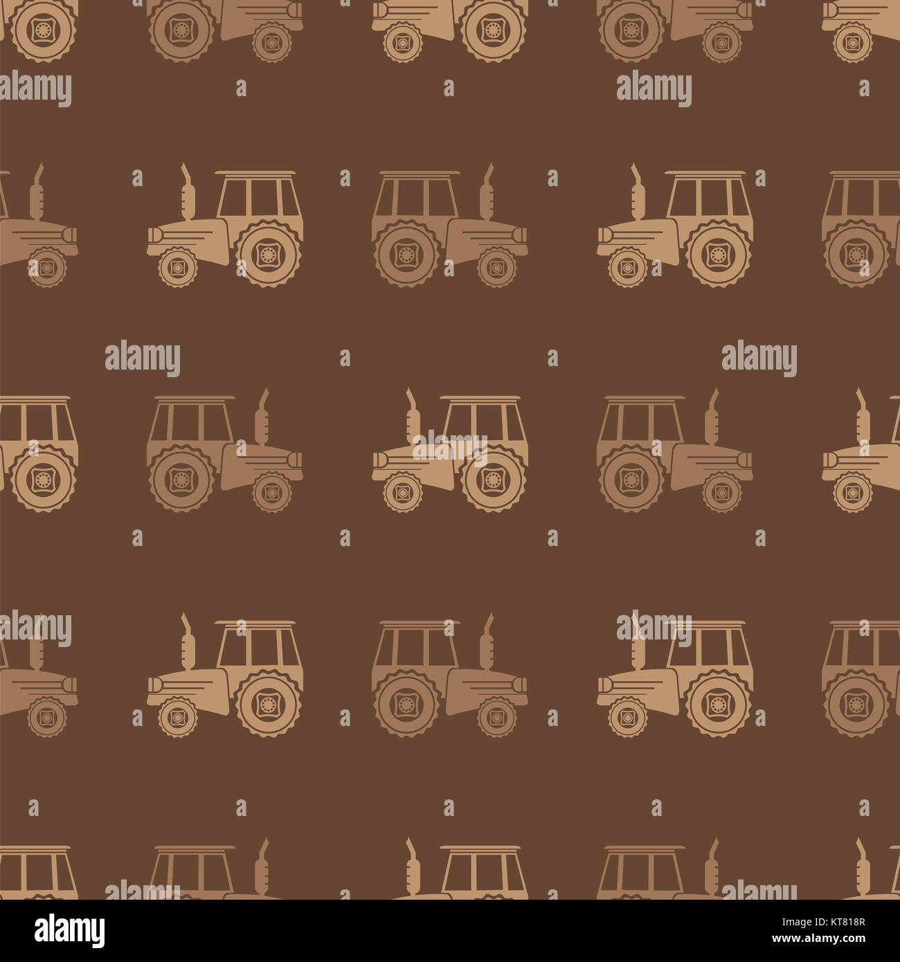 Tractor Icon Seamless Pattern for Farm Stock Photo - Alamy
