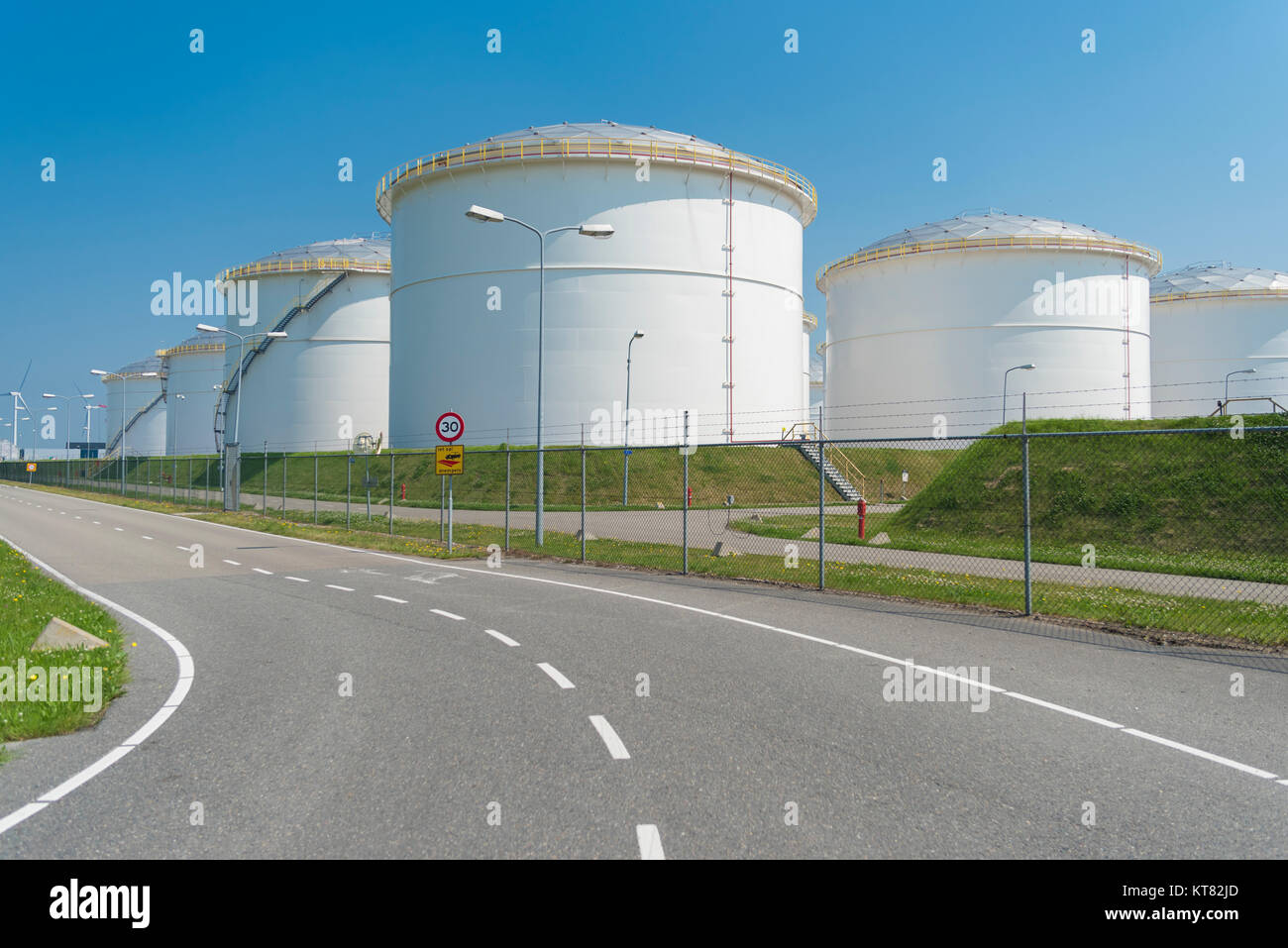 Olie Storting oil storage in the port of amsterdam Stock Photo - Alamy