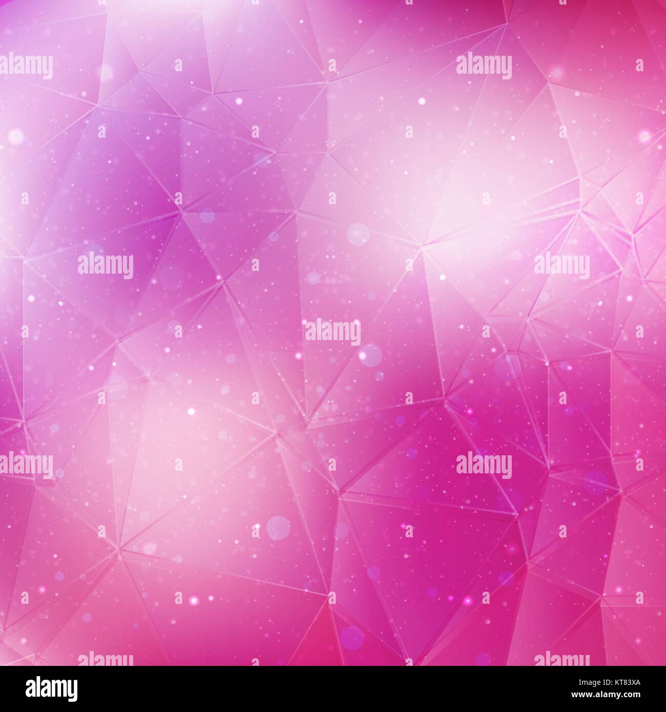 Vector pink background with stars Stock Vector