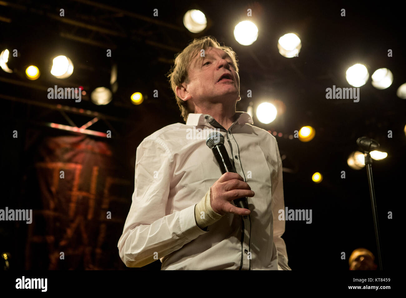 The English postpunk band The Fall performs a live concert at Vulkan