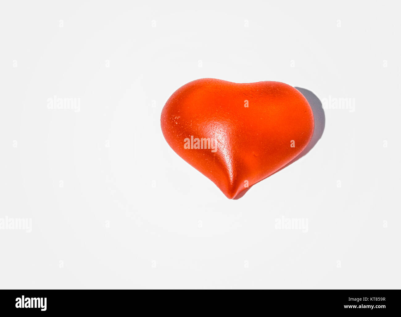 red heart isolated on white Stock Photo - Alamy
