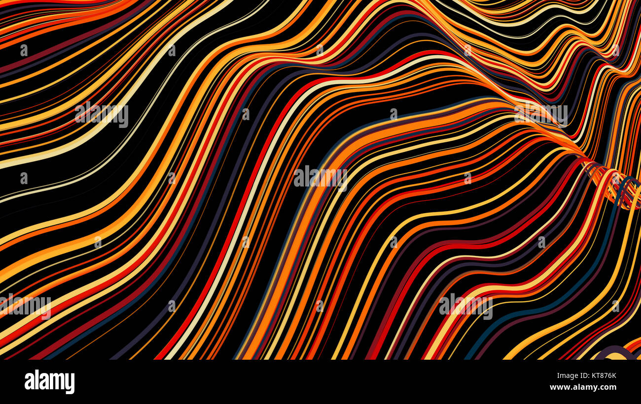 abstract 3d rendering background with wavy lines Stock Photo - Alamy