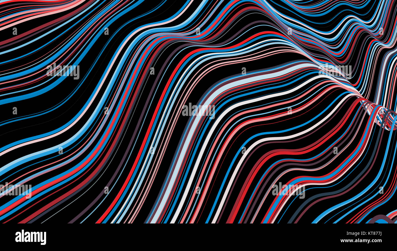 abstract 3d rendering background with wavy lines Stock Photo - Alamy