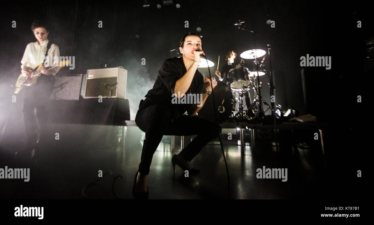 The English postpunk band Savages performs a live concert at VEGA in