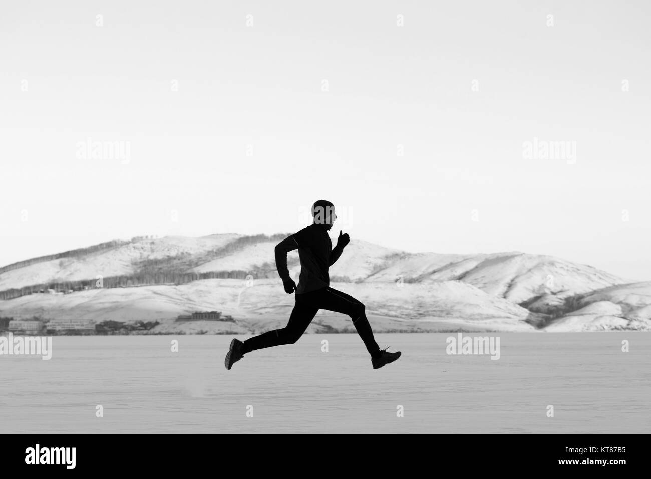 Trail runner Black and White Stock Photos & Images Alamy