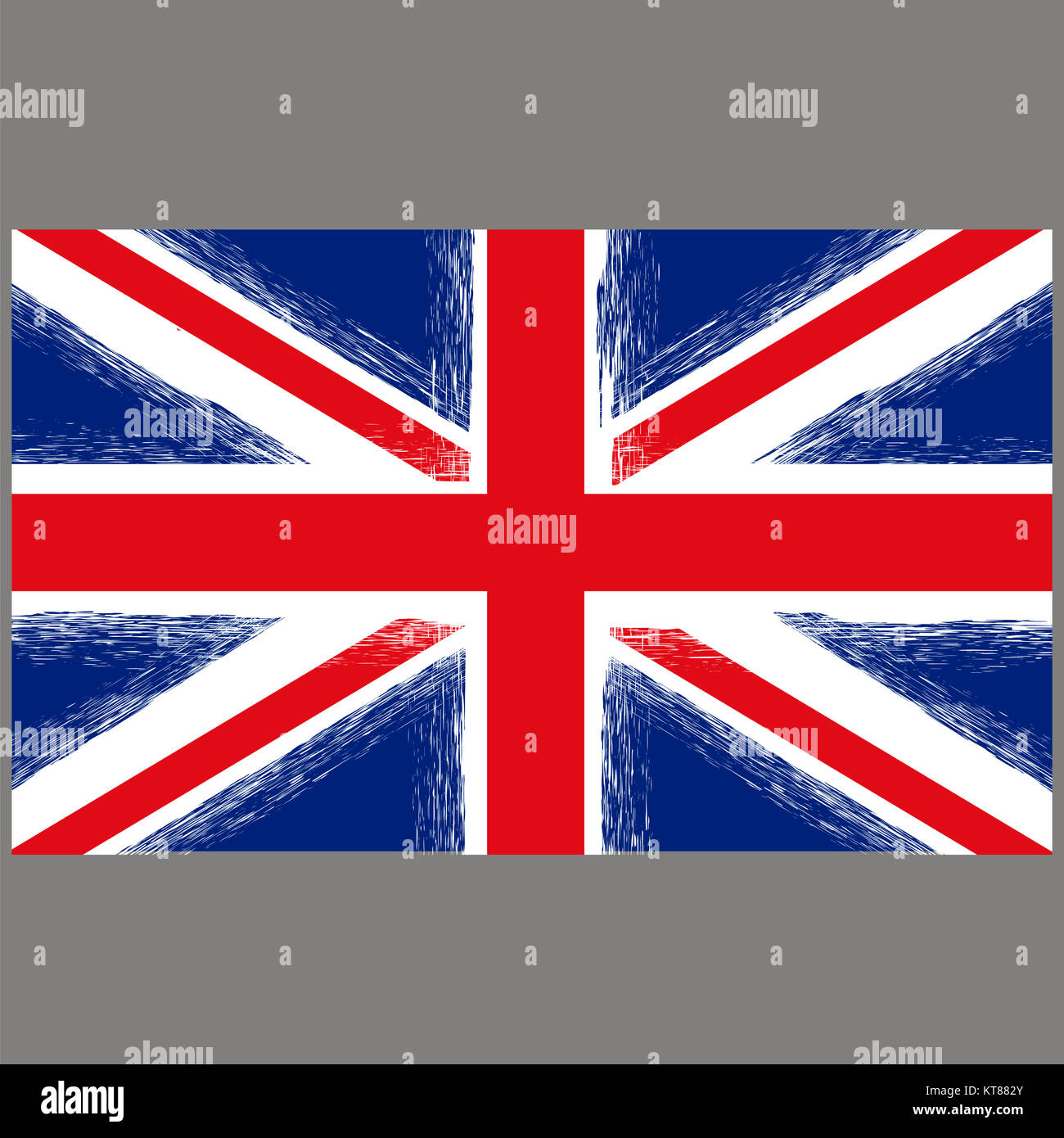 Grunge Flag of United Kingdom Stock Photo