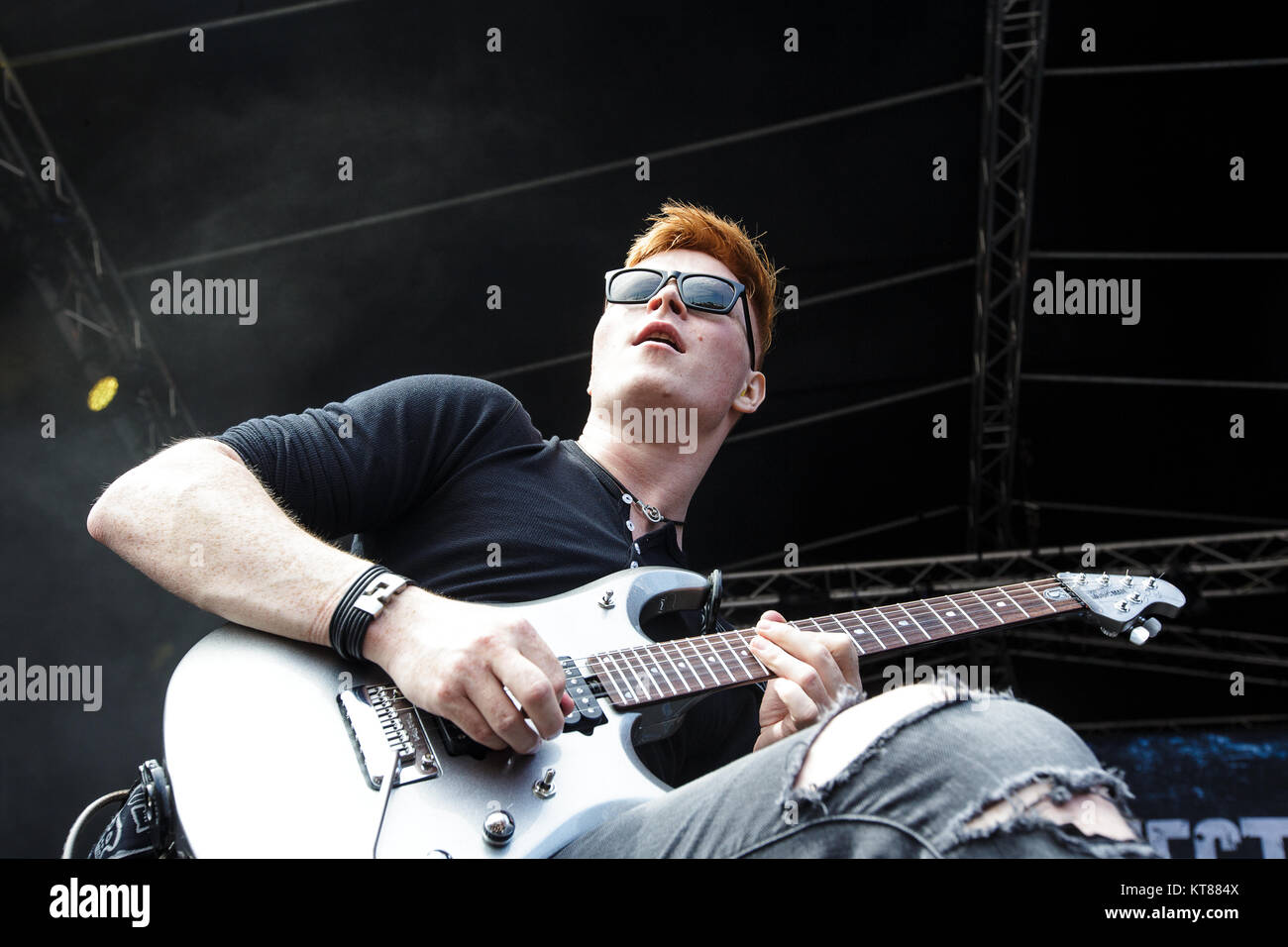 The Danish progressive metal band Defecto performs a live concert at