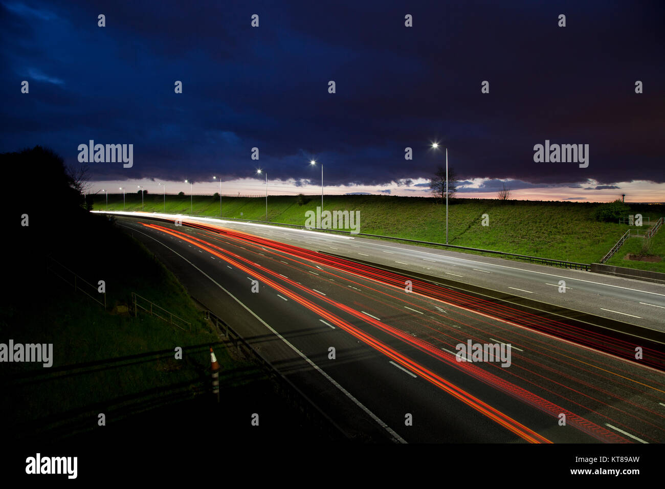 Long exposure tail lights hi-res stock photography and images - Alamy