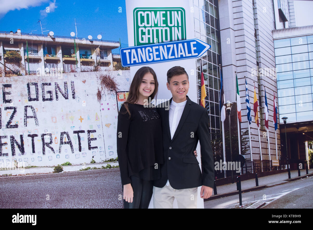 Rome, Italy. 22nd Dec, 2017. Italian actress Alice Maselli with italian