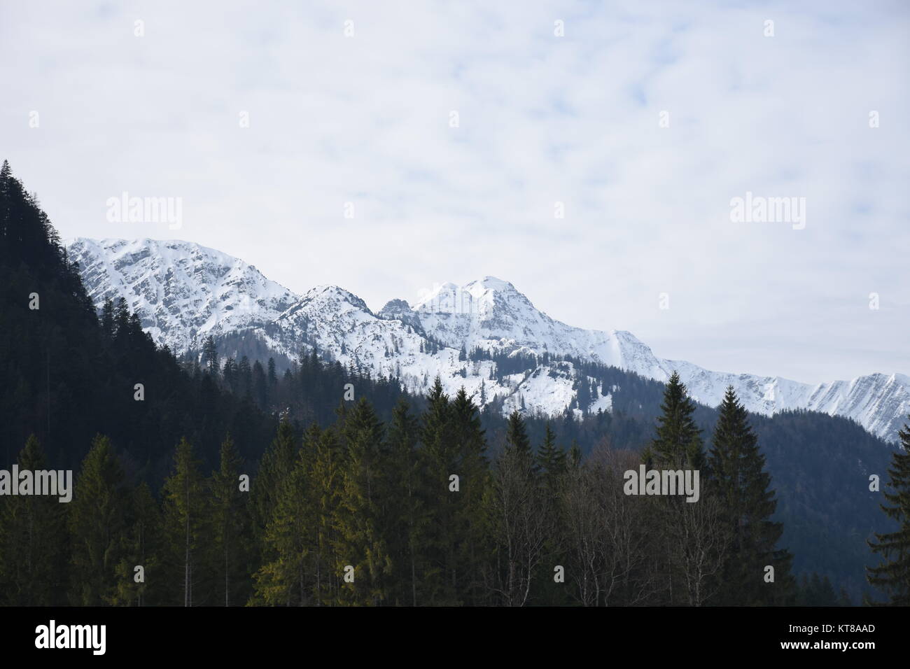 wacht,bÃ¤ckeralm,border,kufstein,bayrischzell,origin pass,mangfallgebirge,snow Stock Photo