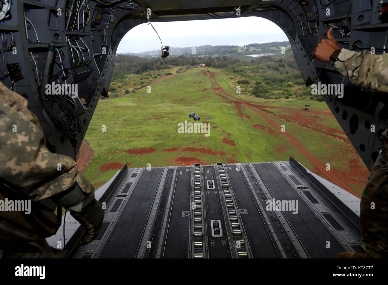 SCHOFIELD BARRACKS, Hawaii A low cost low altitude (LCLA) load rigged