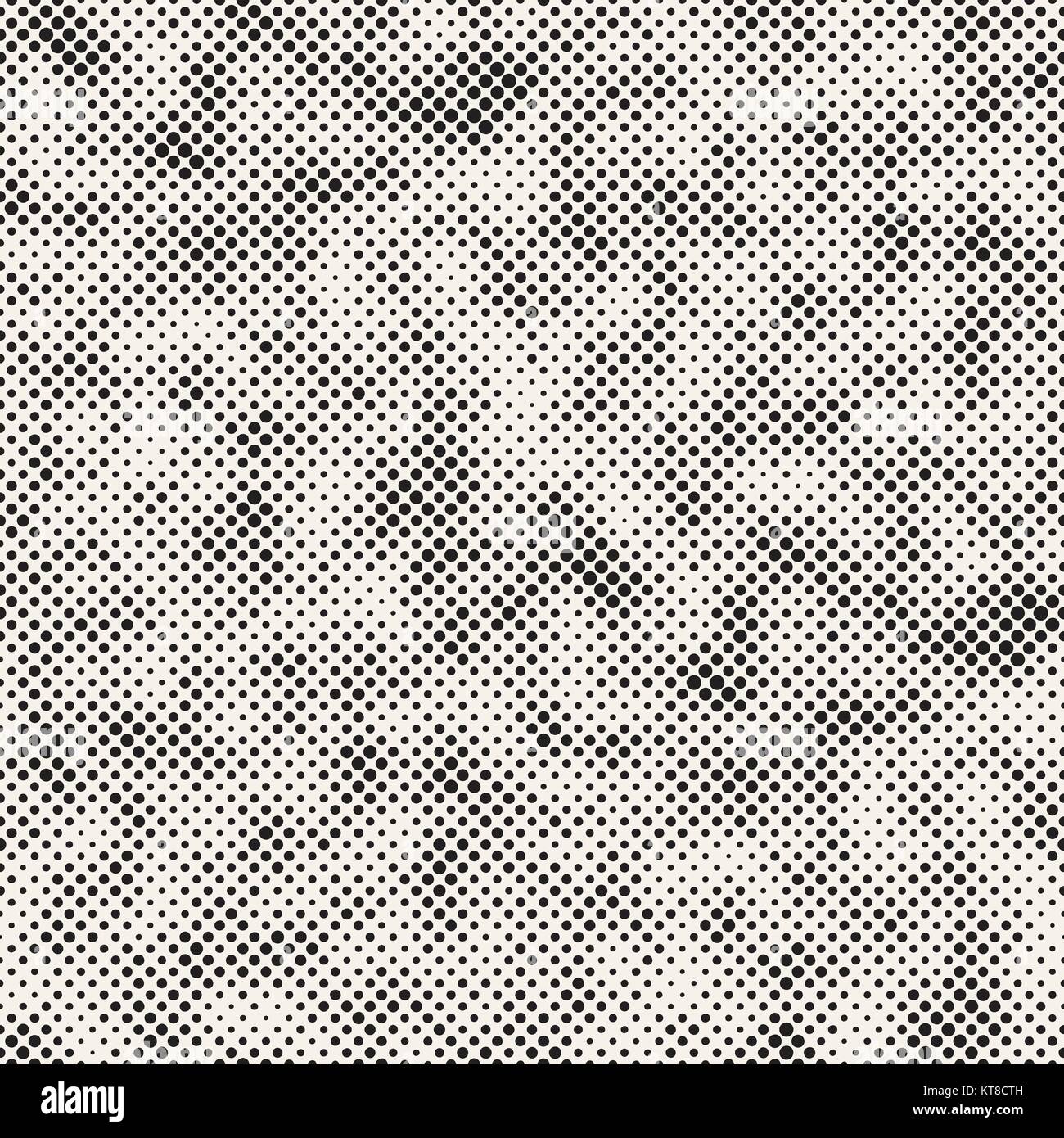 Modern Stylish Halftone Texture. Endless Abstract Background With ...