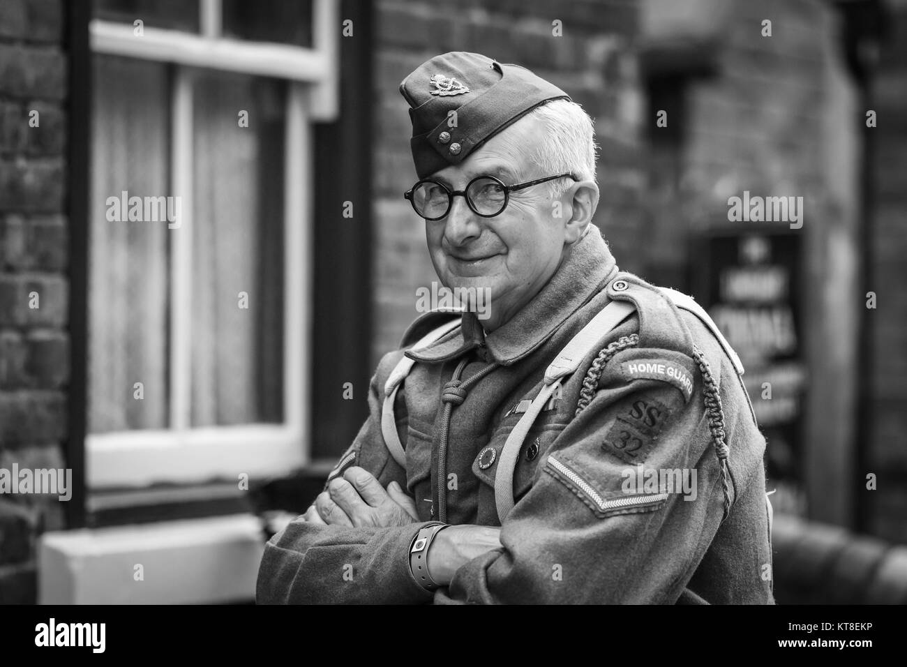 1940s Re-enactor at the Black Country Living Museum in Dudley, England, UK Stock Photo