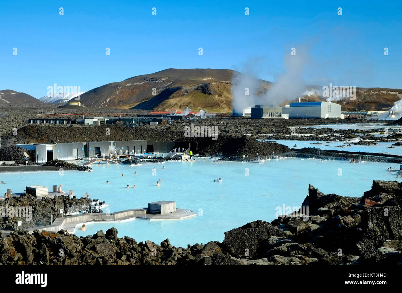 Geothermal Spa, Reykjavik, Iceland Stock Photo