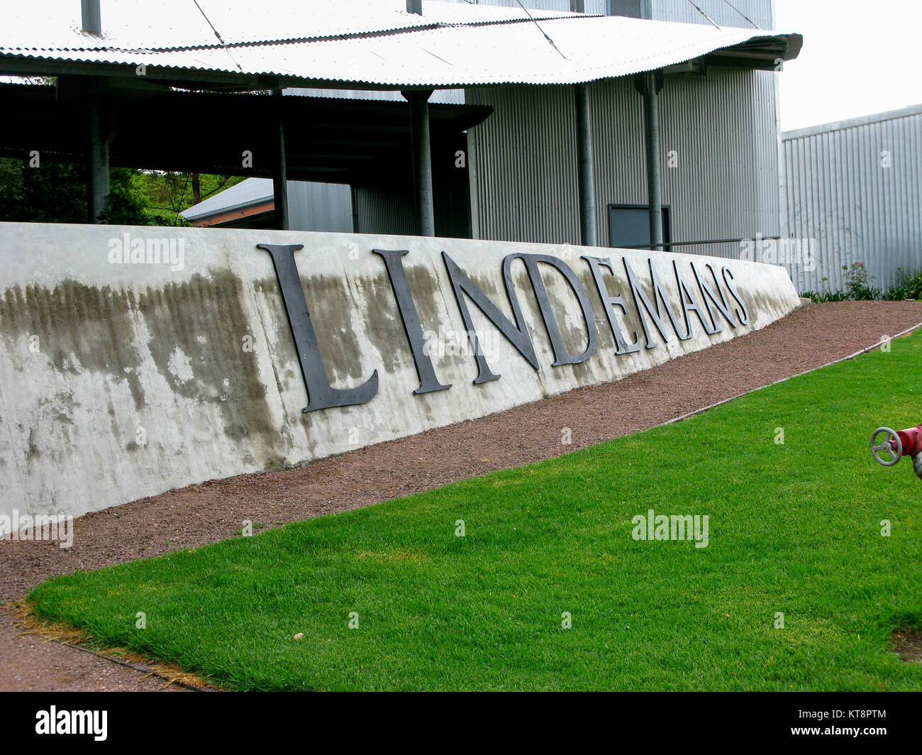 HUNTER VALLEY Australia 2009 One of the Lindemans plants and Vinyard Stock Photo