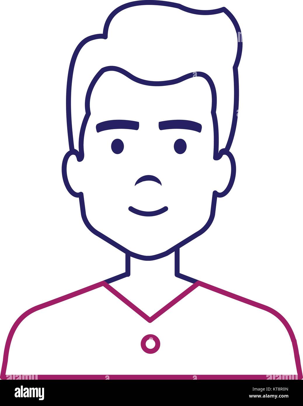 young man avatar character vector illustration design Stock Vector ...