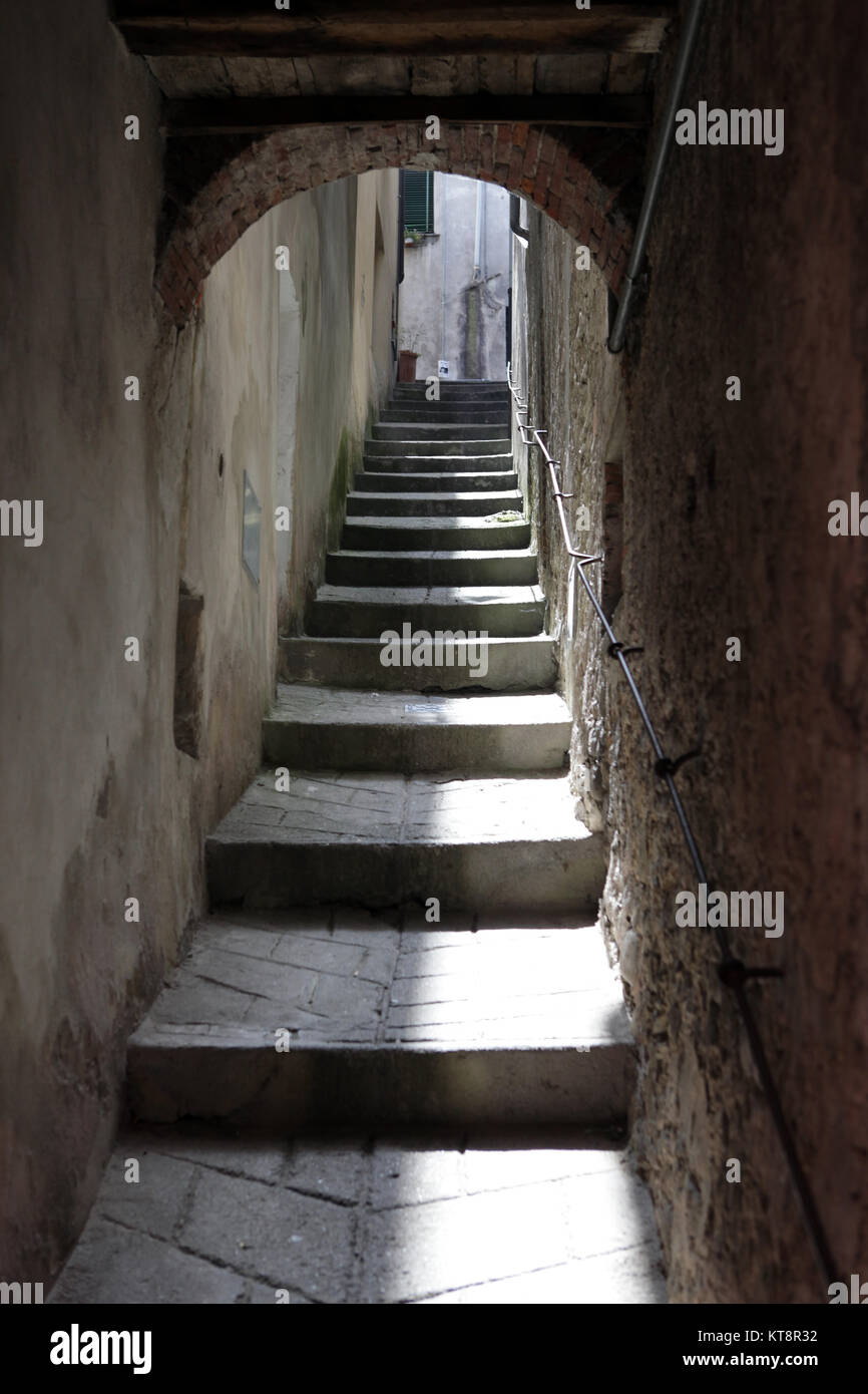 Barga a medieval hilltop town in Tuscany.Italy Stock Photo Alamy