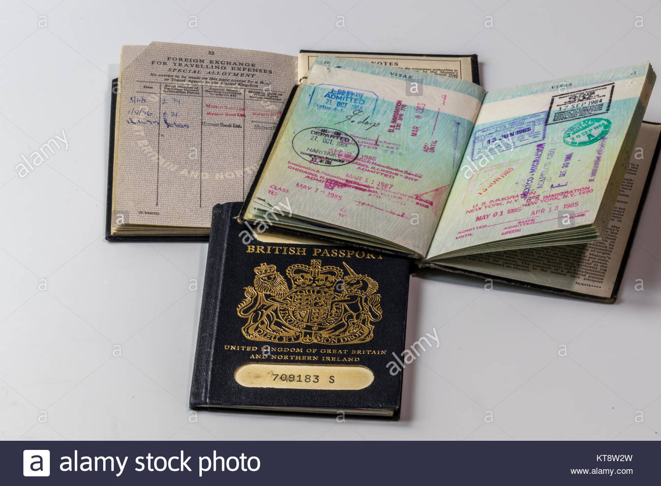 Old Uk Passport High Resolution Stock Photography and Images Alamy