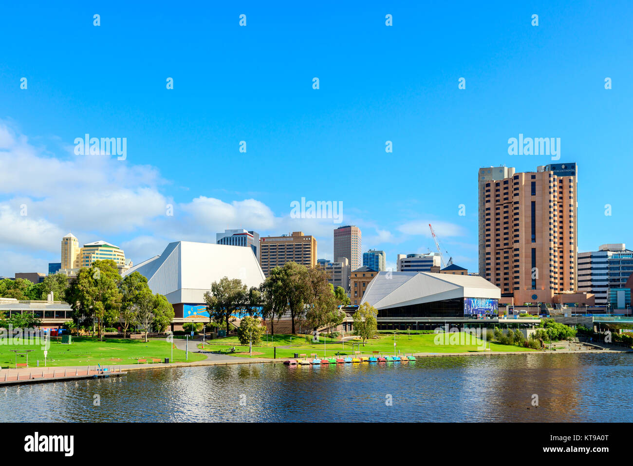 Adelaide, Australia January 13, 2017 Adelaide city skyline with its