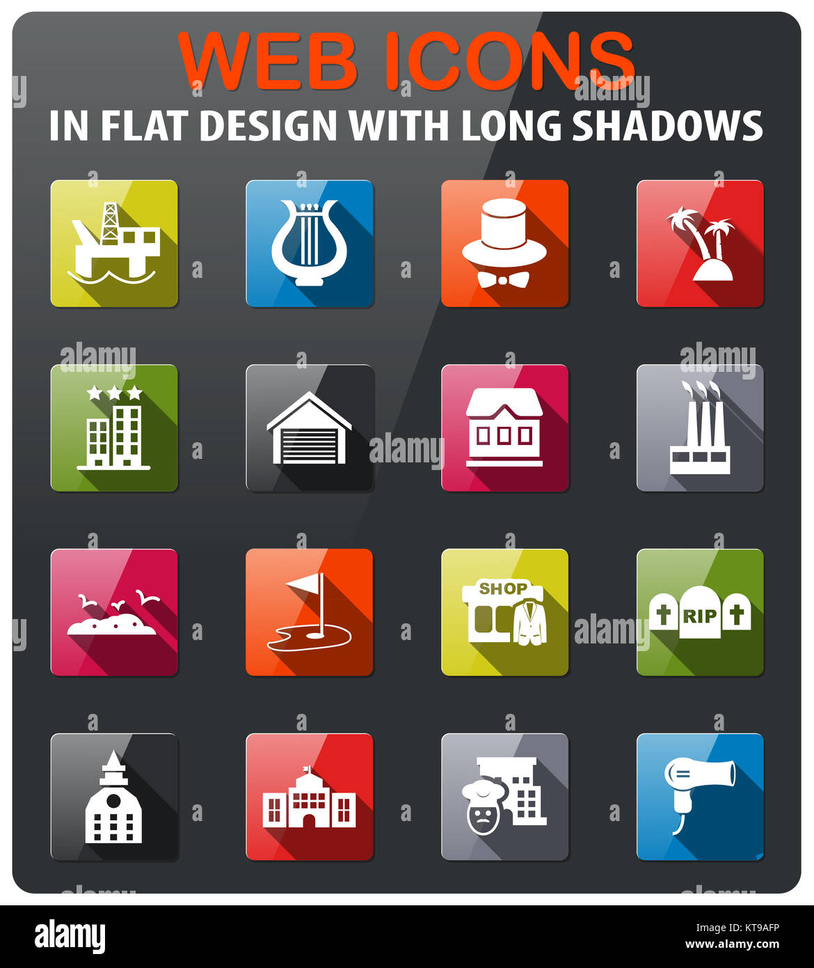 infrastructure icon set Stock Photo - Alamy