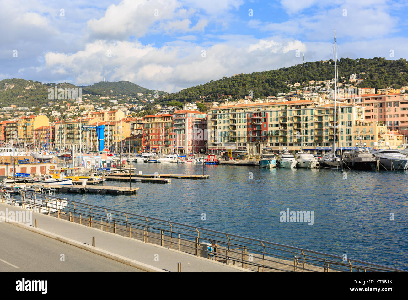 Port Lympia, Port and marina of Nice, Cote d'Azur, France, Mediterranean Stock Photo