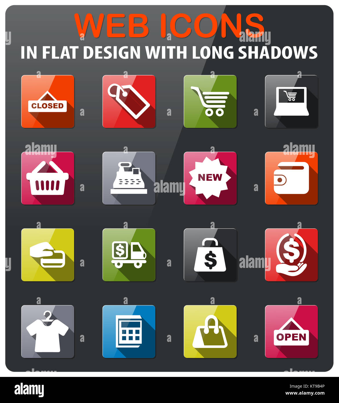 shop icon set Stock Photo - Alamy