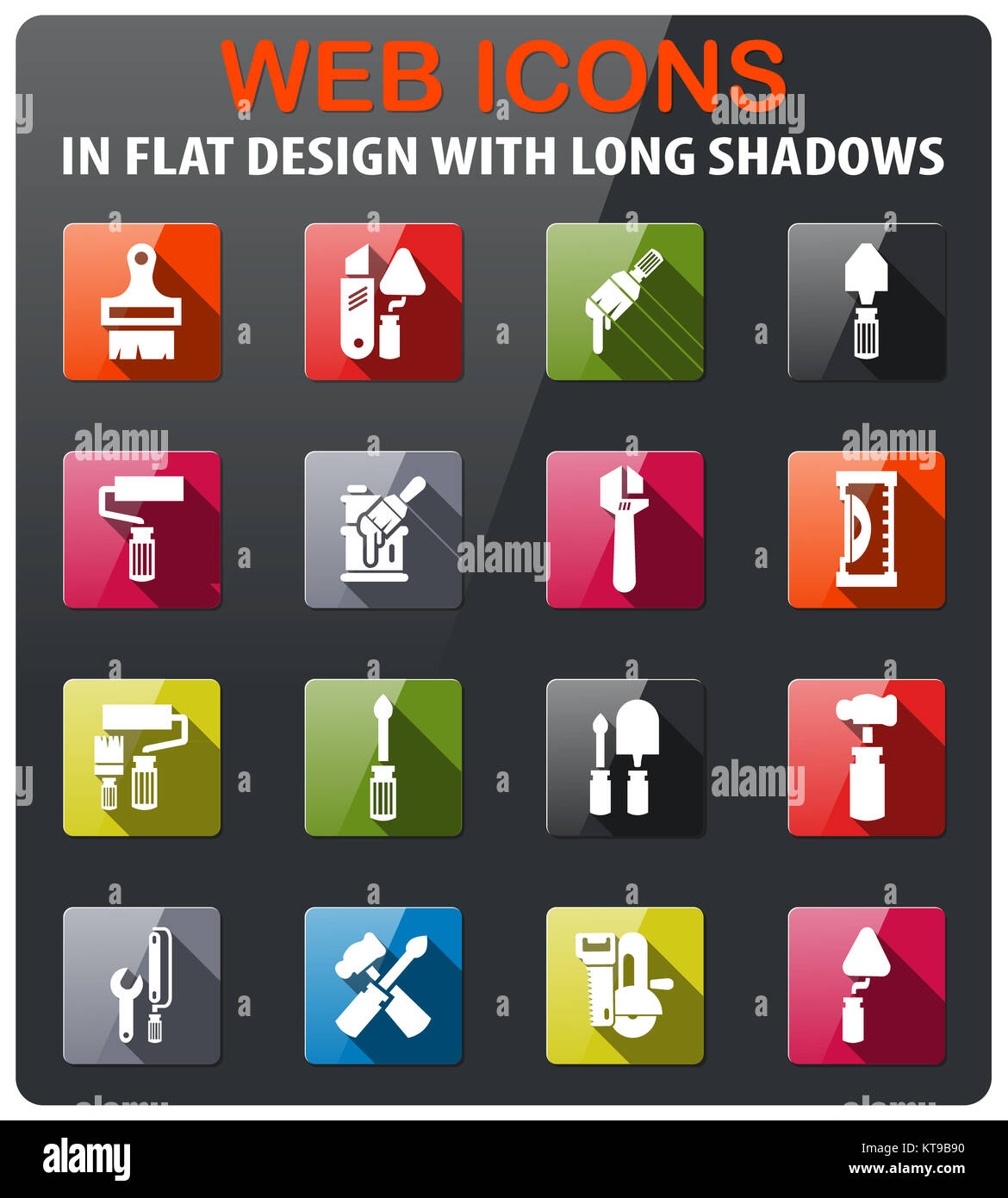 work tools icon set Stock Photo - Alamy