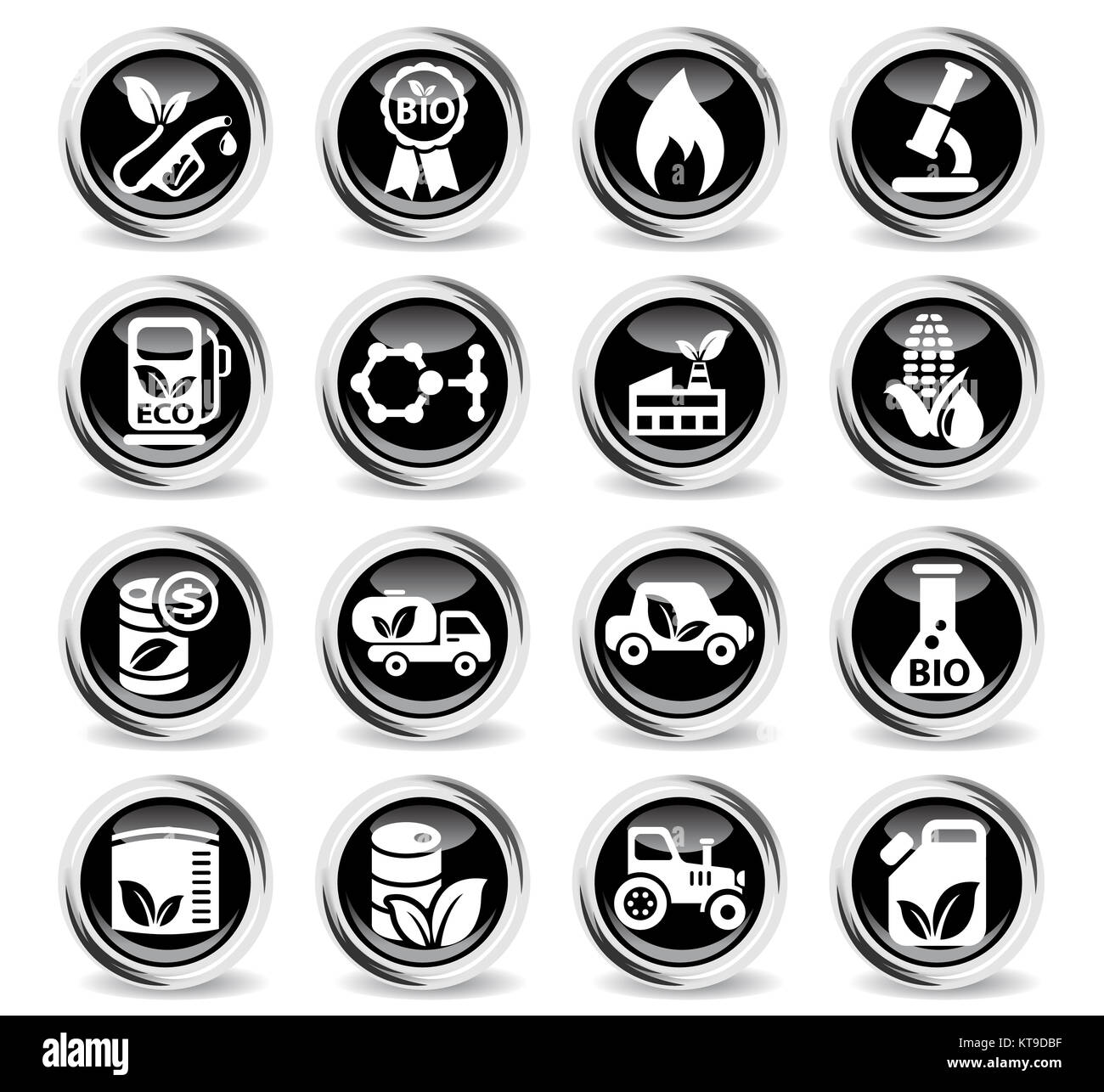 bio fuel icon set Stock Photo - Alamy