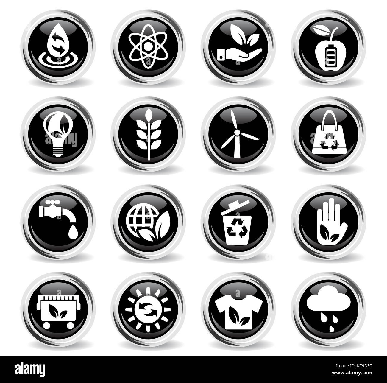 alternative energy icon set Stock Photo - Alamy