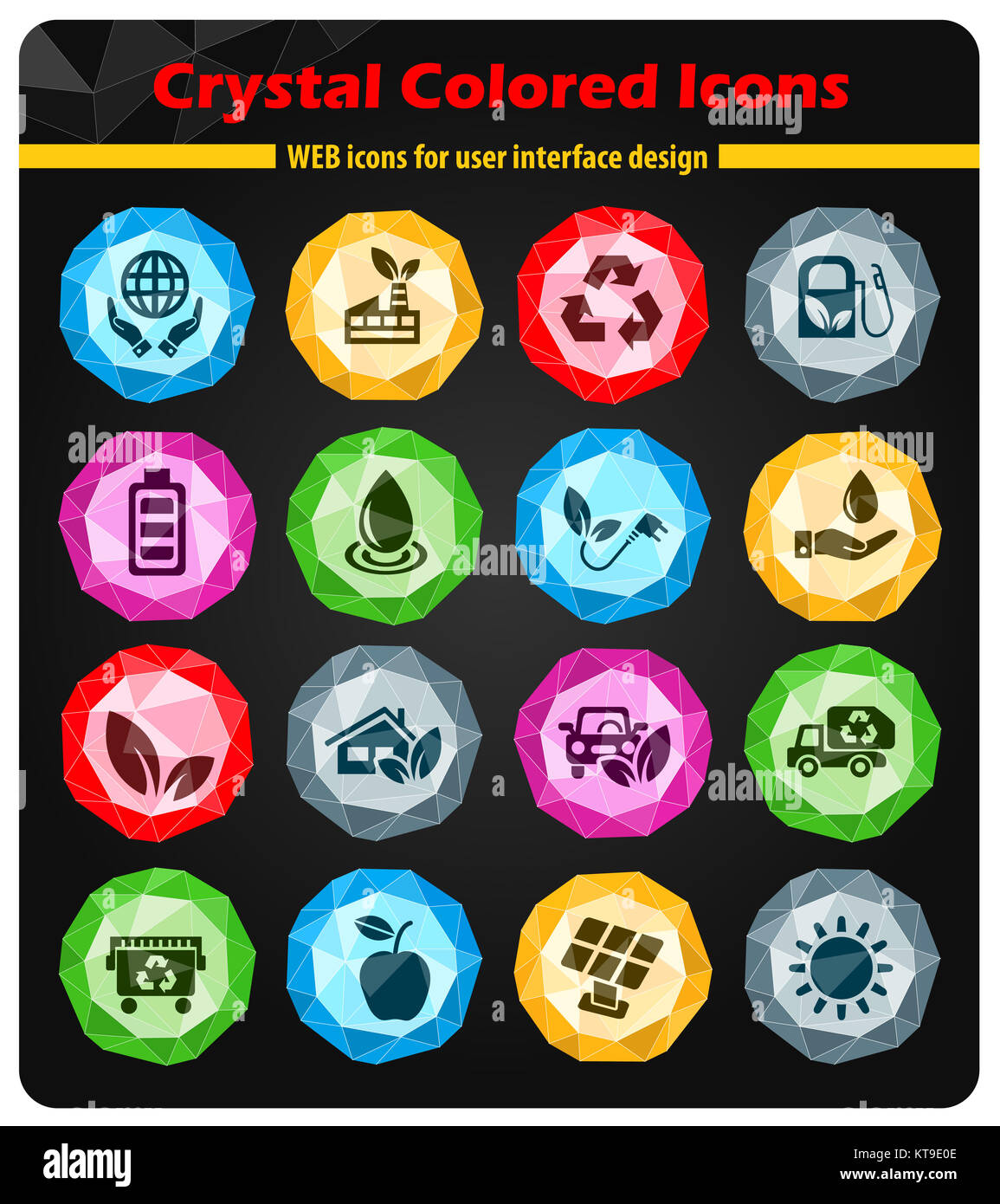 alternative energy icon set Stock Photo - Alamy
