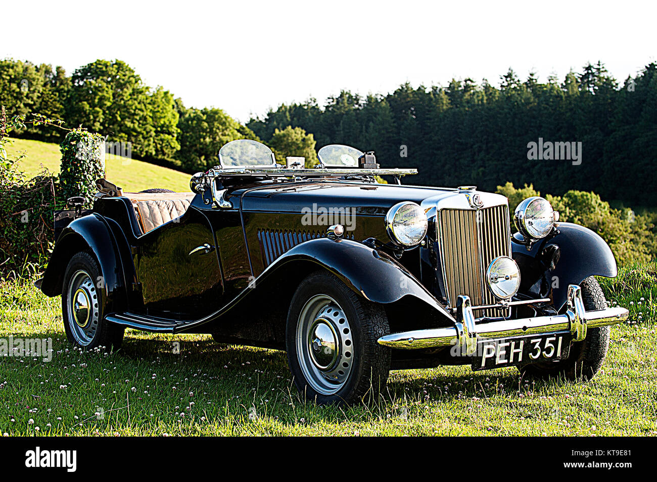 1950's Classic British MG sports car Stock Photo Alamy